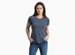 Konstance Short-Sleeve - Women's 12 Konstance Short-Sleeve - Women's -Kühl 1035987942 Kuhl KonstanceShortSleeve MetalBlue Wmns Front