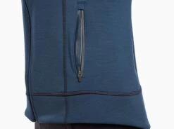 Dynawool™ Skuba Hoody -Kühl 4373 ws dynawool hoody indigo detail 4 pdp photo