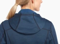 Dynawool™ Skuba Hoody -Kühl 4373 ws dynawool hoody indigo detail 6 pdp photo