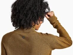 Solace™ Sweater -Kühl 4406 solace sweater antique gold detail 1 pdp photo