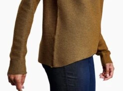 Solace™ Sweater -Kühl 4406 solace sweater antique gold detail 2 pdp photo