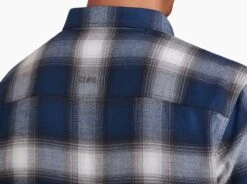 The Law™ Flannel -Kühl 7373 law flannel ls blue gravel detail 1 pdp photo