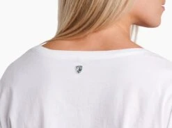 Painted Sunset™ Tee -Kühl 8185 painted sunset graphic tee white detail 2 pdp photo