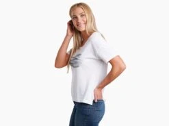 Painted Sunset™ Tee -Kühl 8185 painted sunset graphic tee white side pdp photo