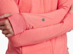 Inspira™ FZ Hoody 17 Inspira™ FZ Hoody -Kühl 8189 inspira fz hoody plumeria detail 5 pdp photo