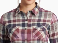 Tess™ Flannel -Kühl 8457 tess flannel ls deep blush detail 1 pdp photo